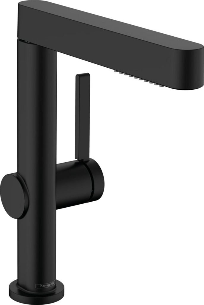 hansgrohe Finoris Einhebel-Waschtischarmatur 230 mit Ausziehbrause, 2 Strahlarten und Push-Open Ablaufgarnitur, Ausladung 178 mm, 76063670