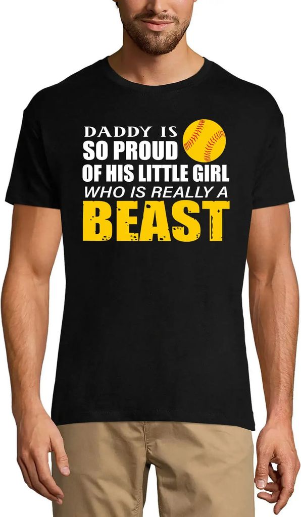 Herren Grafik T-Shirt Daddy ist so stolz auf sein kleines Mädchen – Daddy Is So Proud Of His Little Girl – Öko-Verantwortlich Vintage Jahrgan...