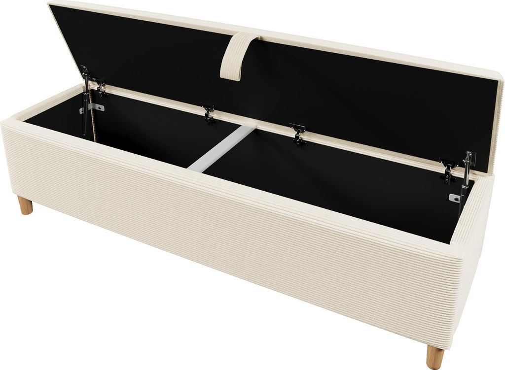 OKWISH Banc de lit 165x38 cm avec coffre de rangement Image du produit 