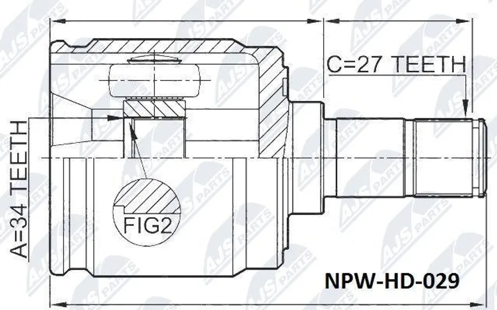 Kit joints NTY NPW-HD-029 haute résistance pour transmission Accord Honda