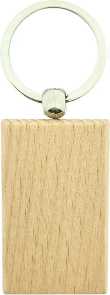 Set 10 Portachiavi Legno CombiCraft 51x32mm - Ideali per Laser e DIY