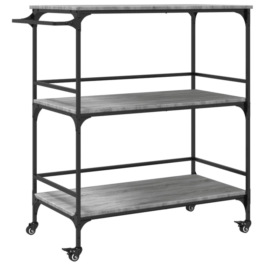SYFAX™ Carrello Cucina Grigio Sonoma 100,5x50x105 cm | Isola Mobile