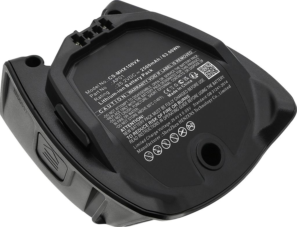 PowerSmart 2.5Ah 25.2 V Akku für X1, HX1 Facelift, HX2, HX2 Pro, Soml0, Triflex HX1, Triflex HX1 Facelift, Triflex HX2, Triflex HX2 Pro