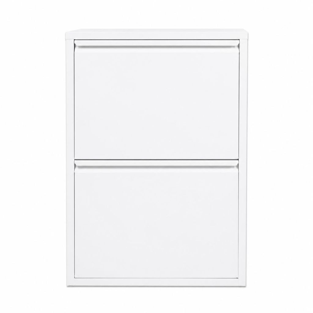 Alveon Schuhkipper Metall 2 Klappen schmal 51 x 15 x 75 cm Produktbild 