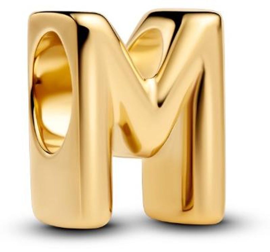 Pandora Charm Dámska písmeno M Abeceda 14 karátové Obrázok produktu 