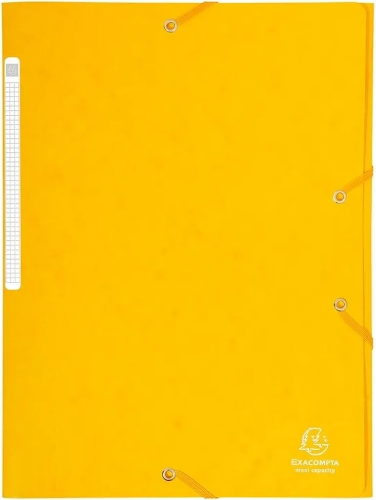 Pochette à élastiques A4 jaune pour archivage et dossiers - Lot 25