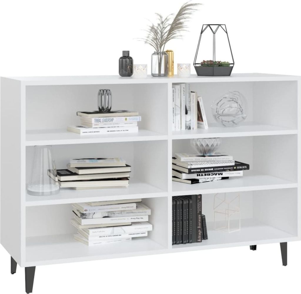 "im Sonderangebot"Sideboard - praktischem Design - Wohnzimmerschrank - Kommde für Flur - Weiß 103,5x35x70 cm Holzwerkstoff DEMöbel 4725393