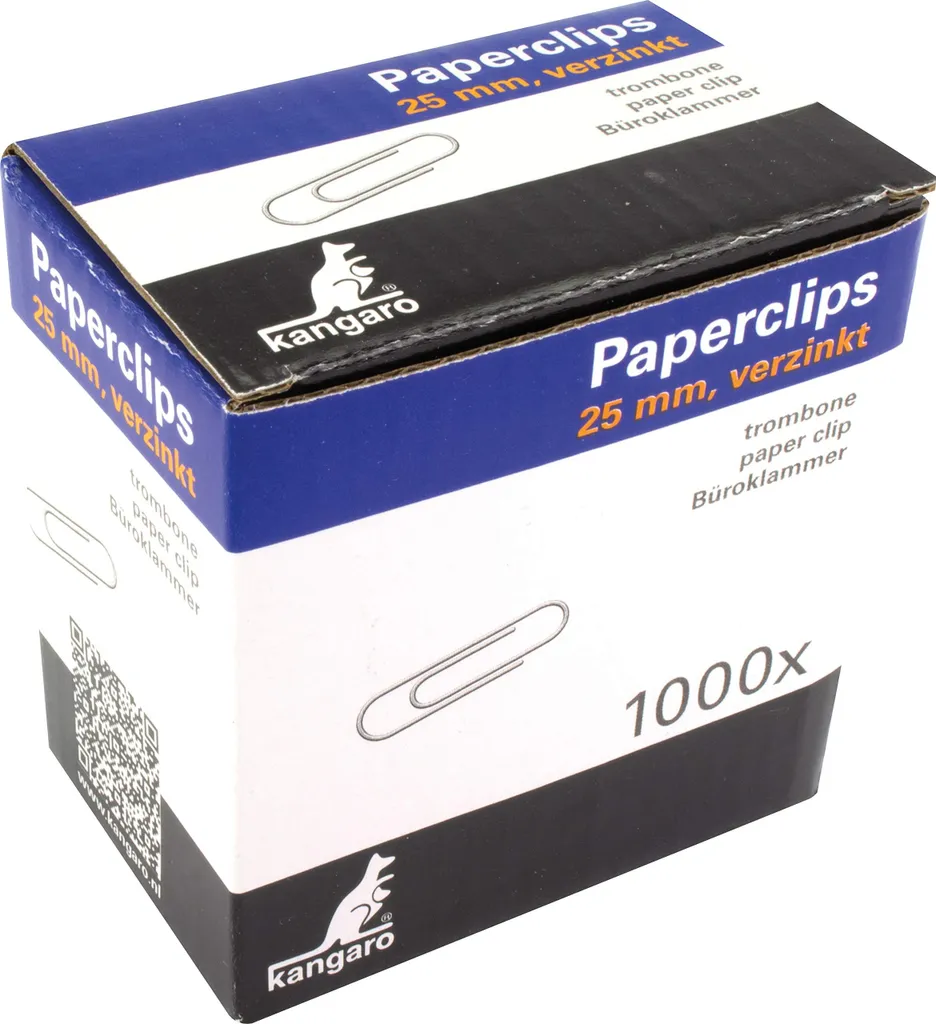Kangaro K-10025-1000 Graffette 25mm Zincate - Scorta Ufficio 1000 pz