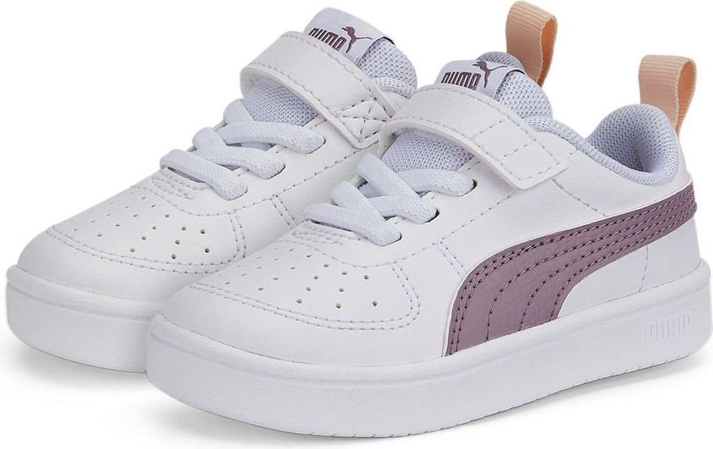 PUMA Rickie AC Baby Sneaker mit Klettverschluss puma white/elderberry 27