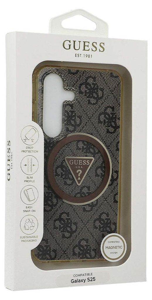 GUESS Handyhülle für Galaxy S25, Guess 4G Glitter Triangle Produktbild 