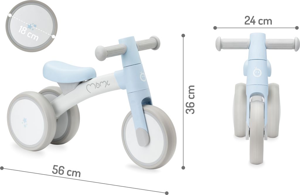 MoMi TEDI Laufrad Kinder Fahrrad - Leicht 1.35 KG, Dreirad Produktbild 8