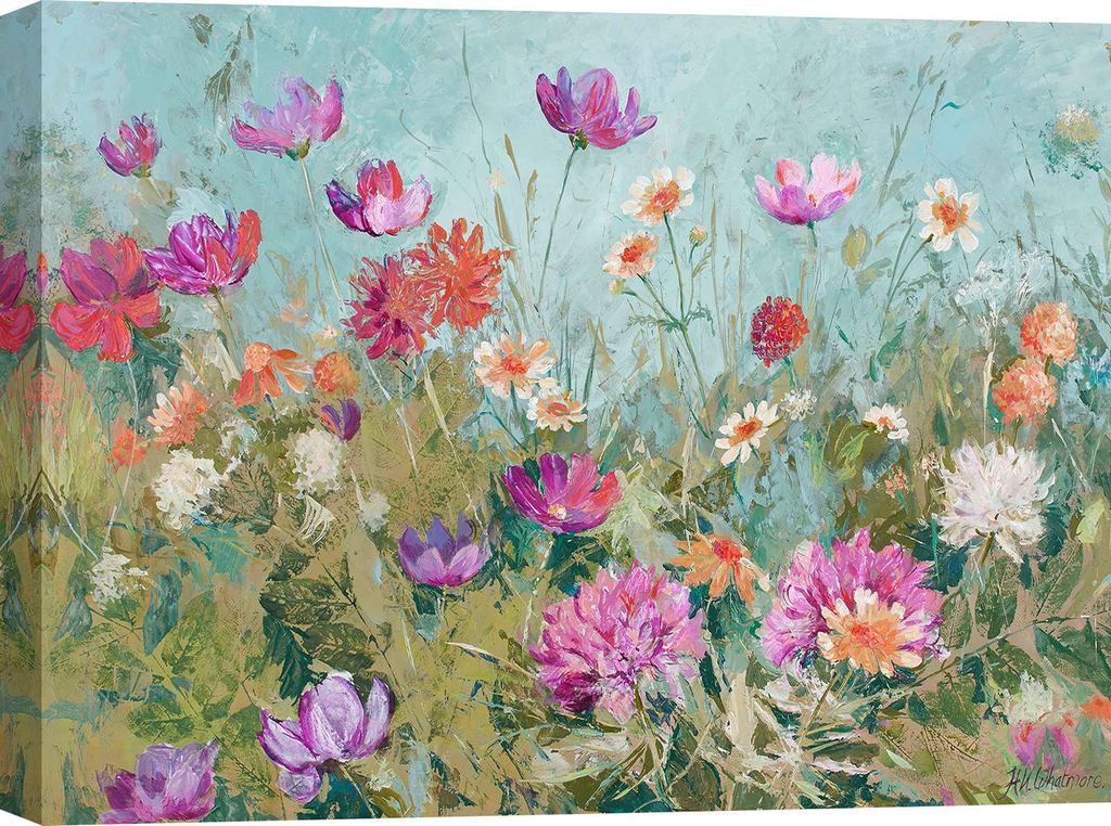 Leinwandbild mit Blumenmotiv - Nel Whatmore, Sommerbrise (Detail) - 80x60 cm