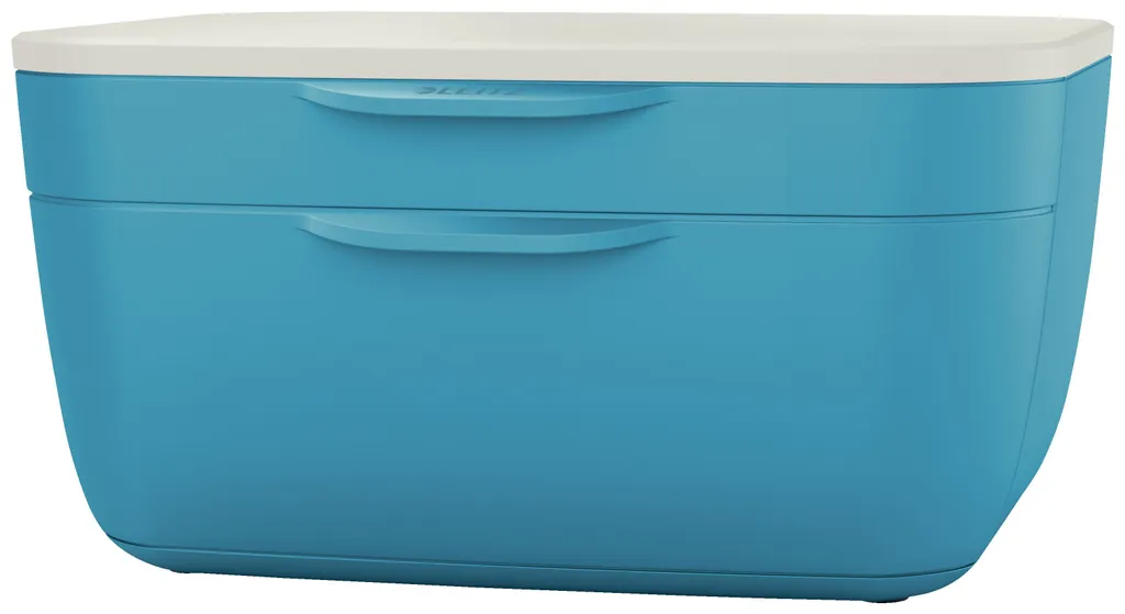 Module de Rangement 2 Tiroirs Cosy Leitz Bleu Mat en Polystyrène Rigide