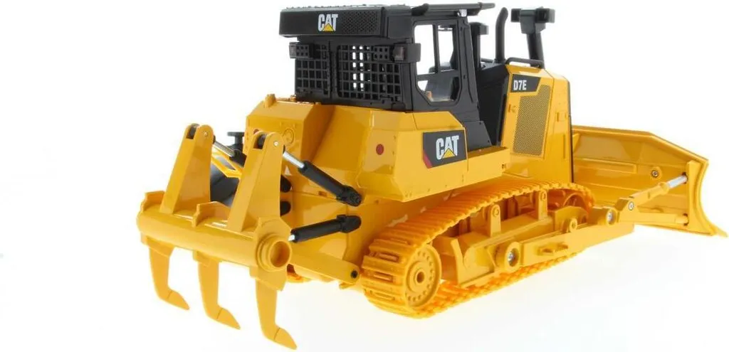 Bulldozer RC CAT D7E Carrera avec Lame Mobile et Sons Réalistes 1:24 - 12