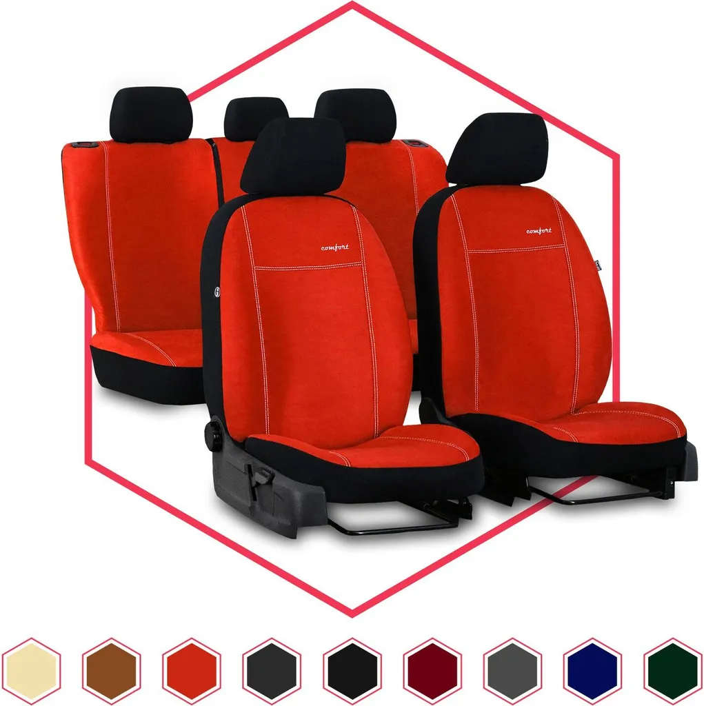Coprisedili Honda Jazz II Set 3 Pezzi Arancione | Massima Protezione