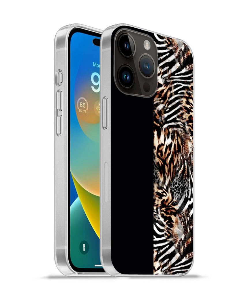 MuchoWow Handyhülle Schutzhülle Hülle für Apple iPhone 14 Pro Max Mantel - Design - Tiere Silikon Softcase Handy Hülle - Hardcover