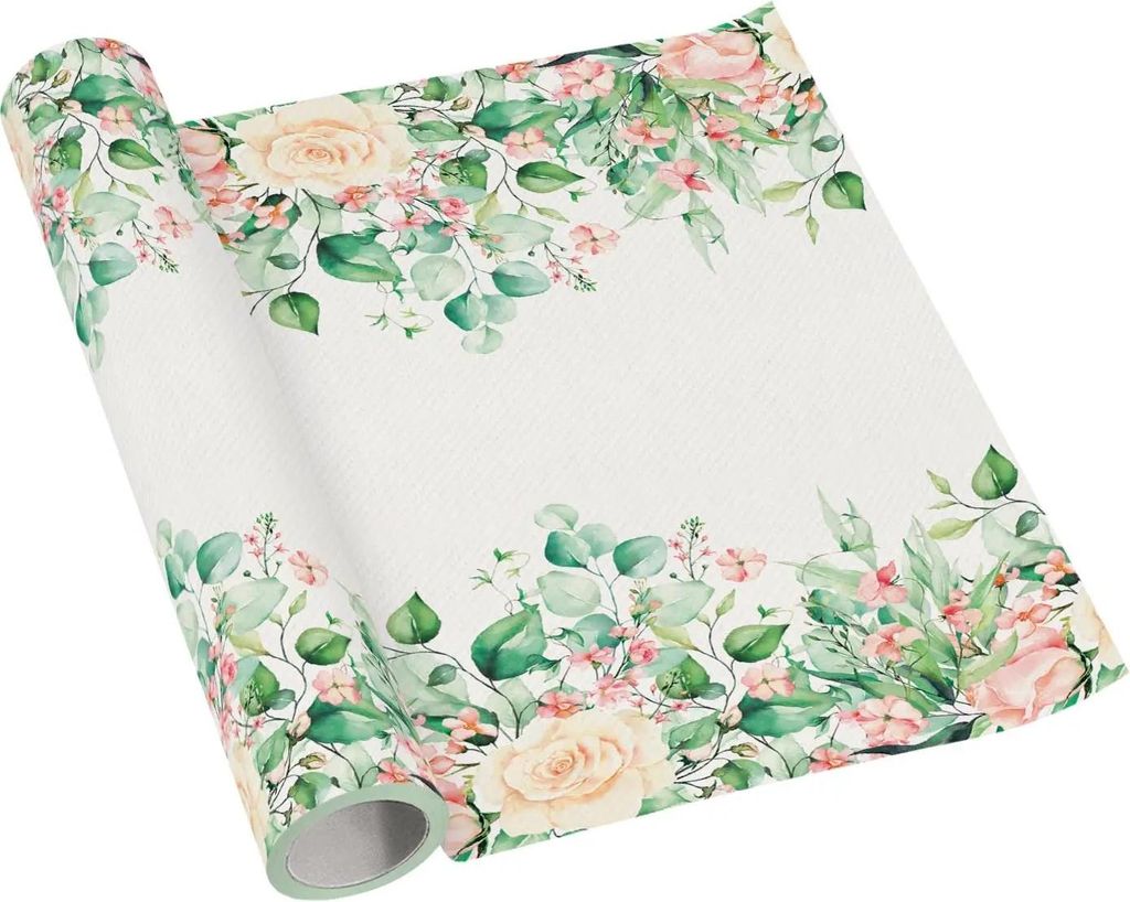 PREMIUM Tischläufer aus Papier auf der Rolle, "Floral Produktbild 