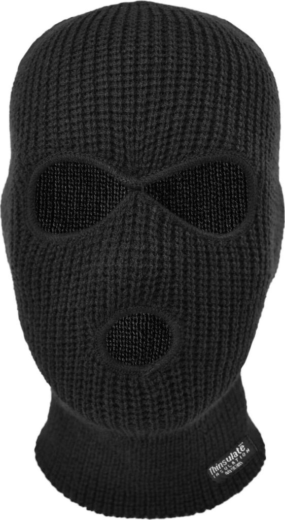 Mil-Tec BLACK THINSULATE™ 3-HOLE BALAKLAVA Produktbild 