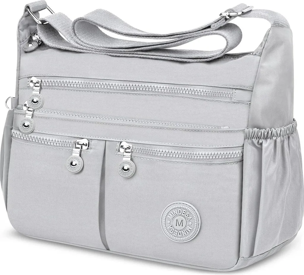 Borsa a Tracolla TEUEN Grande per Viaggi - Nylon Antifurto e Impermeabile - 1
