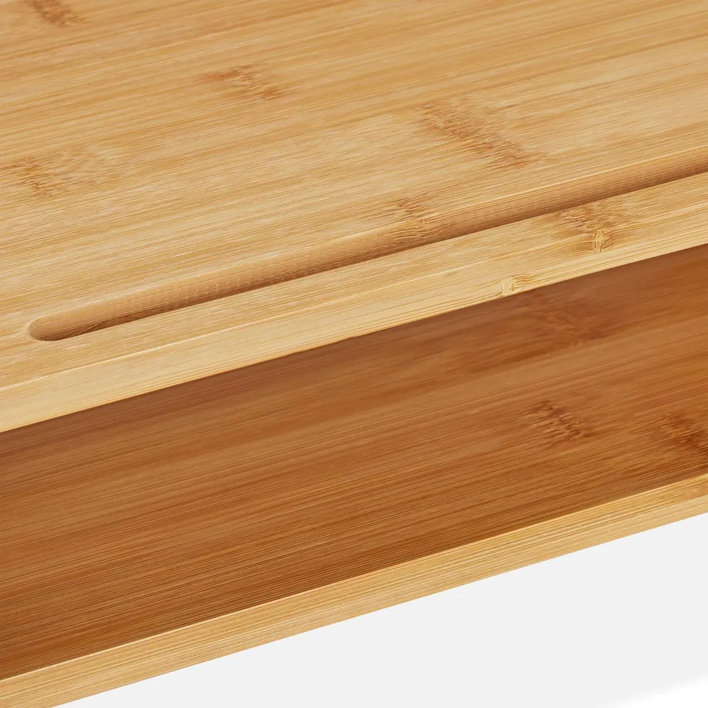 Support d'écran en bambou durable et écologique pour moniteur PC 4K - 7