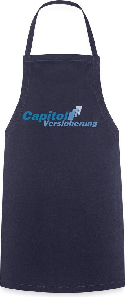 Spreadshirt Stromberg Logo Capitol Versicherung Kochschürze, One size, Navy