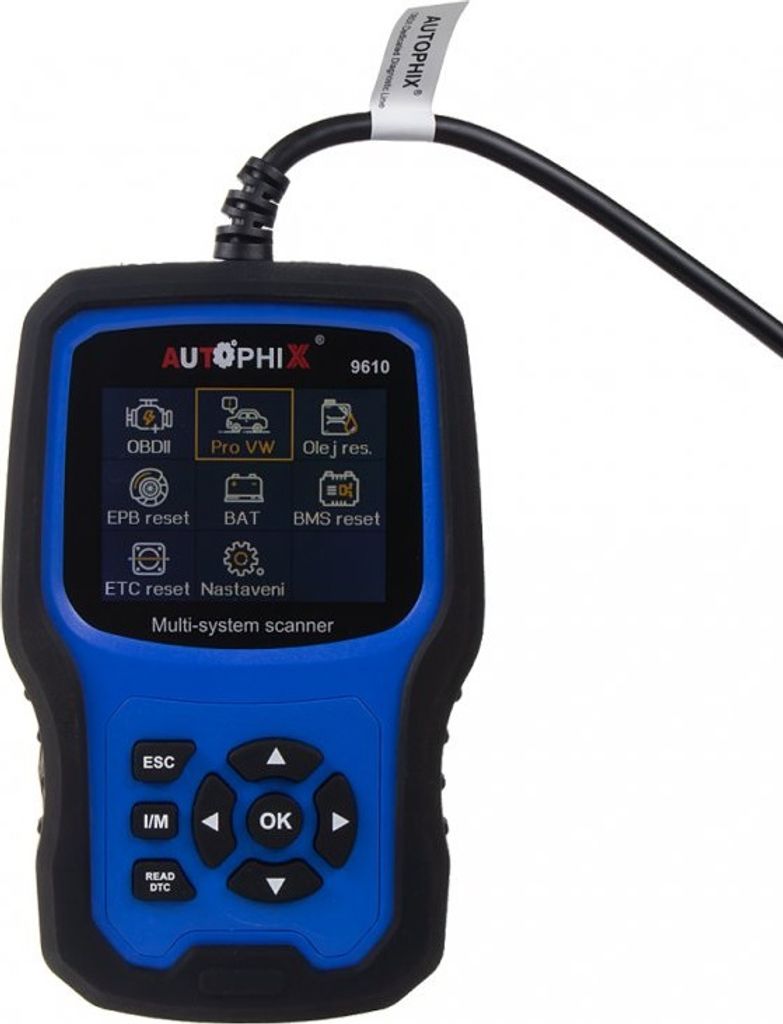 Autophix 9610 autodiagnostika OBDII pro VW, Škoda, Seat, Obrázek produktu 