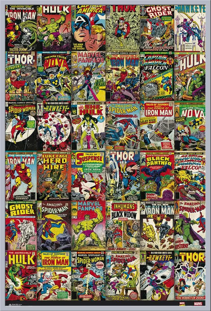 Décoration de Chambre Marvel : Affiche Encadrée Shinsuke Argent 61x91