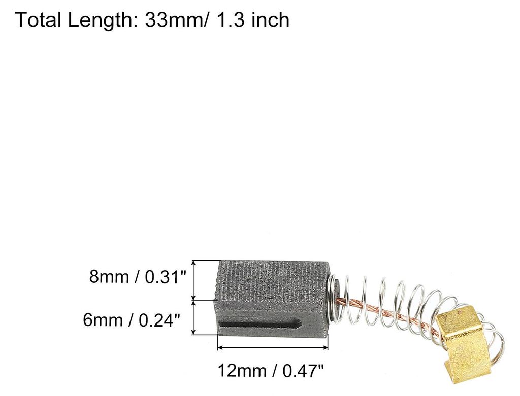 10 Stš¹ck Kohlebš¹rsten 12x8x6mm fš¹r Elektromotor Elektrowerkzeug Winkelschleifer Tischs?ge Ersatz Reparatur