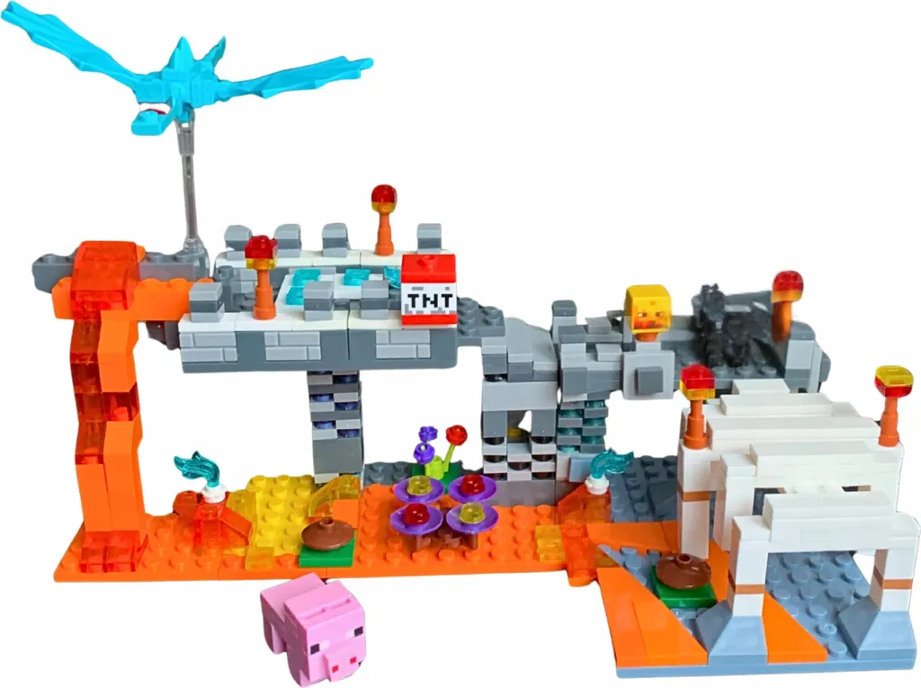 Forteresse Minecraft modulable 506 pièces avec détails authentiques - 2