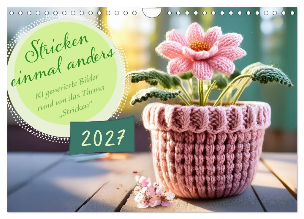 Stricken einmal anders (Wandkalender 2027 DIN A4 quer), CALVENDO Monatskalender