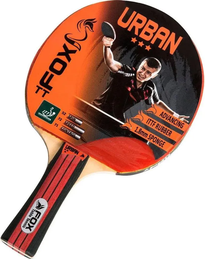 Raquette ping-pong Fox TT Urban 3 Star : gagnez en contrôle et précision