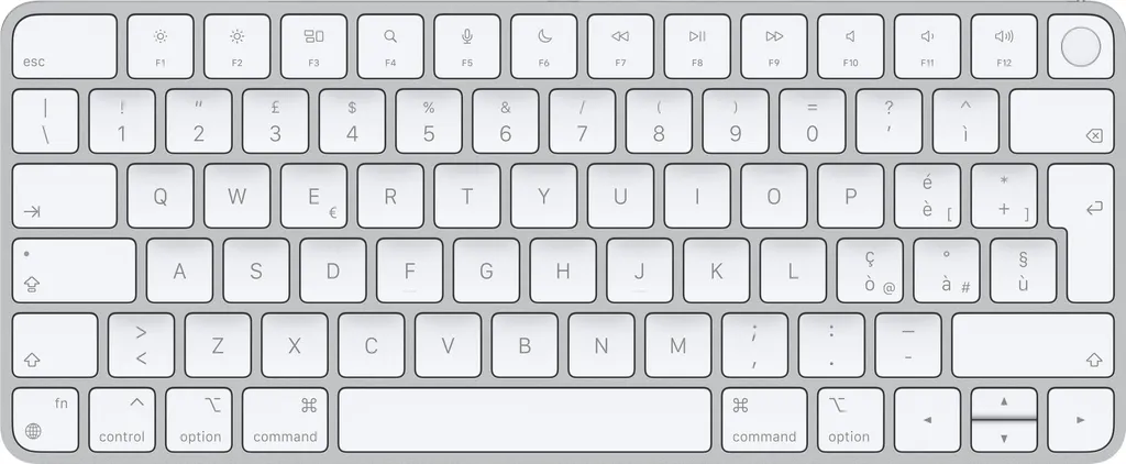 Clavier Mécanique Compact 60% Apple Magic Blanc en Aluminium Bluetooth