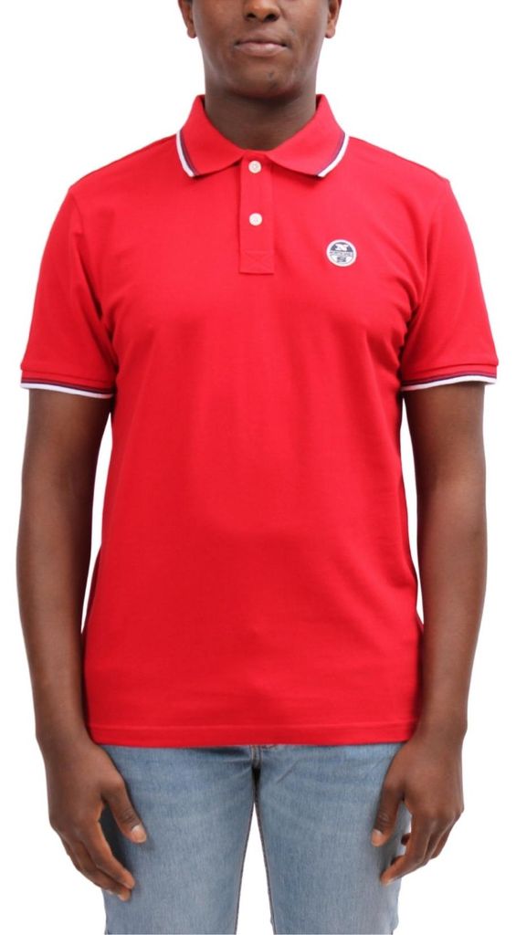 NORTH SAILS – Herren-Poloshirt mit kontrastfarbener Paspel – Größe 3XL