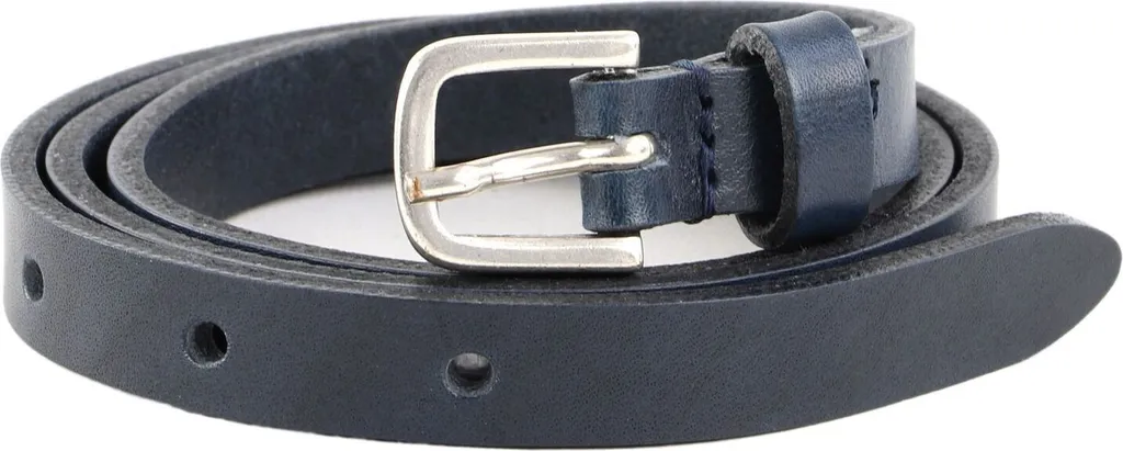 Cintura Donna Vanzetti Pelle Blu Scuro W70 - Larghezza 15mm Glamour