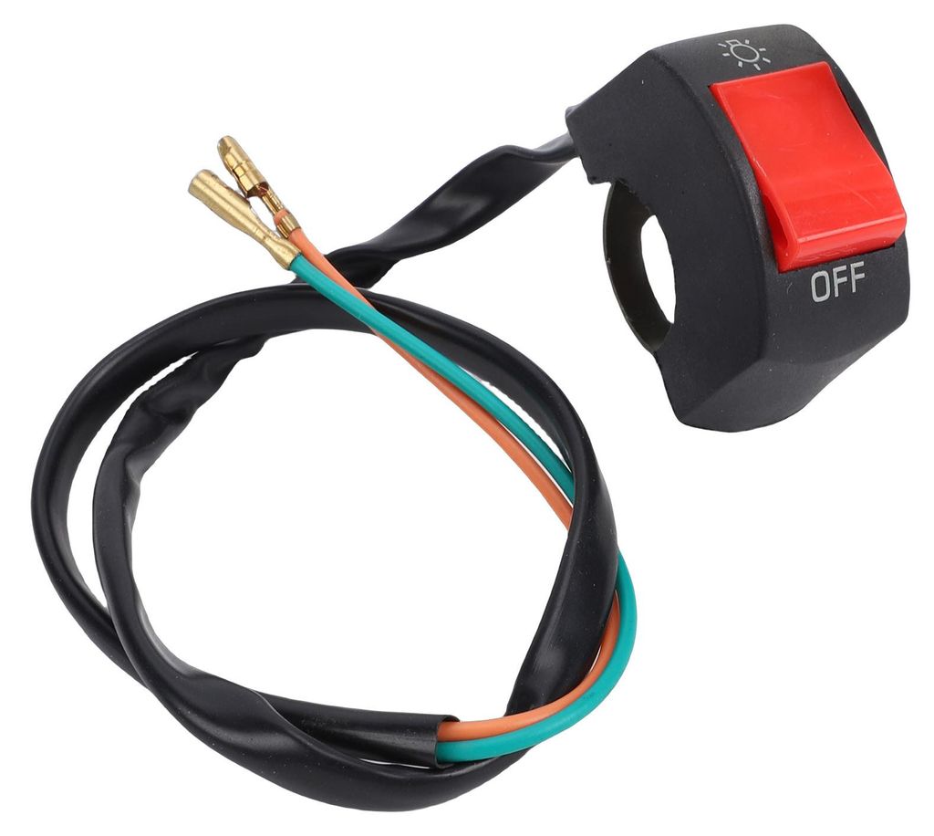 Motorrad-Lenkerschalter, ATV-Licht-Ein-/Ausschalter für 7/8-Zoll-Lenker, Fahrräder, Roller, Schneemobile