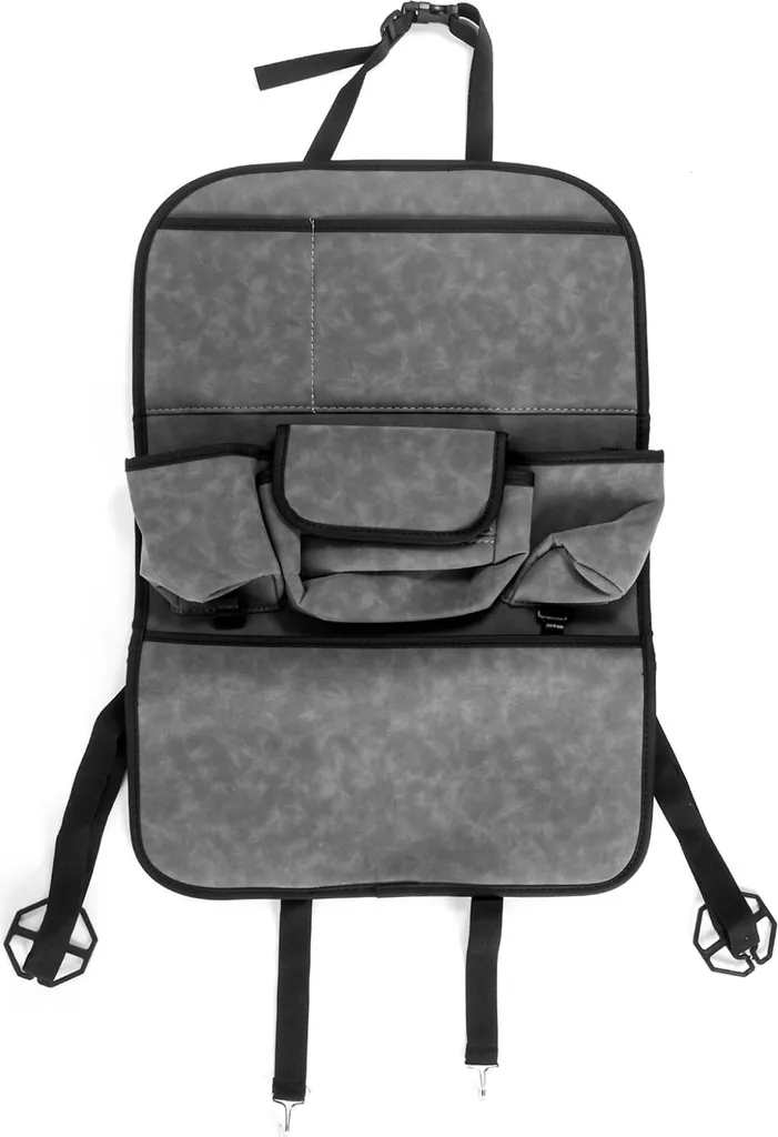 Aga Organizzatore Sedile Auto Grigio | Tasche Extra e Ordine Totale
