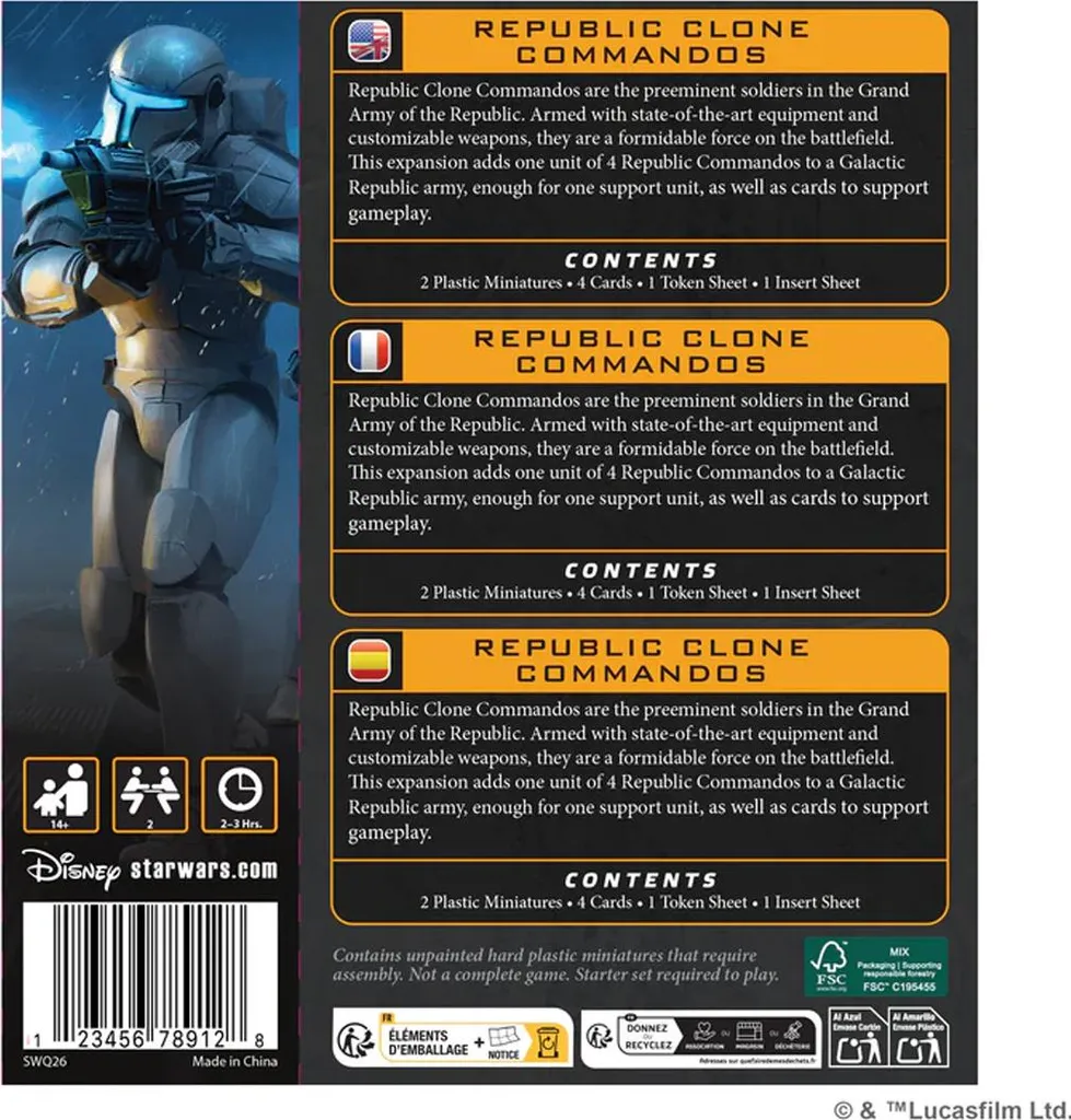 Commandos Clones Escouade Delta Star Wars Legion Figurines Expert - 2