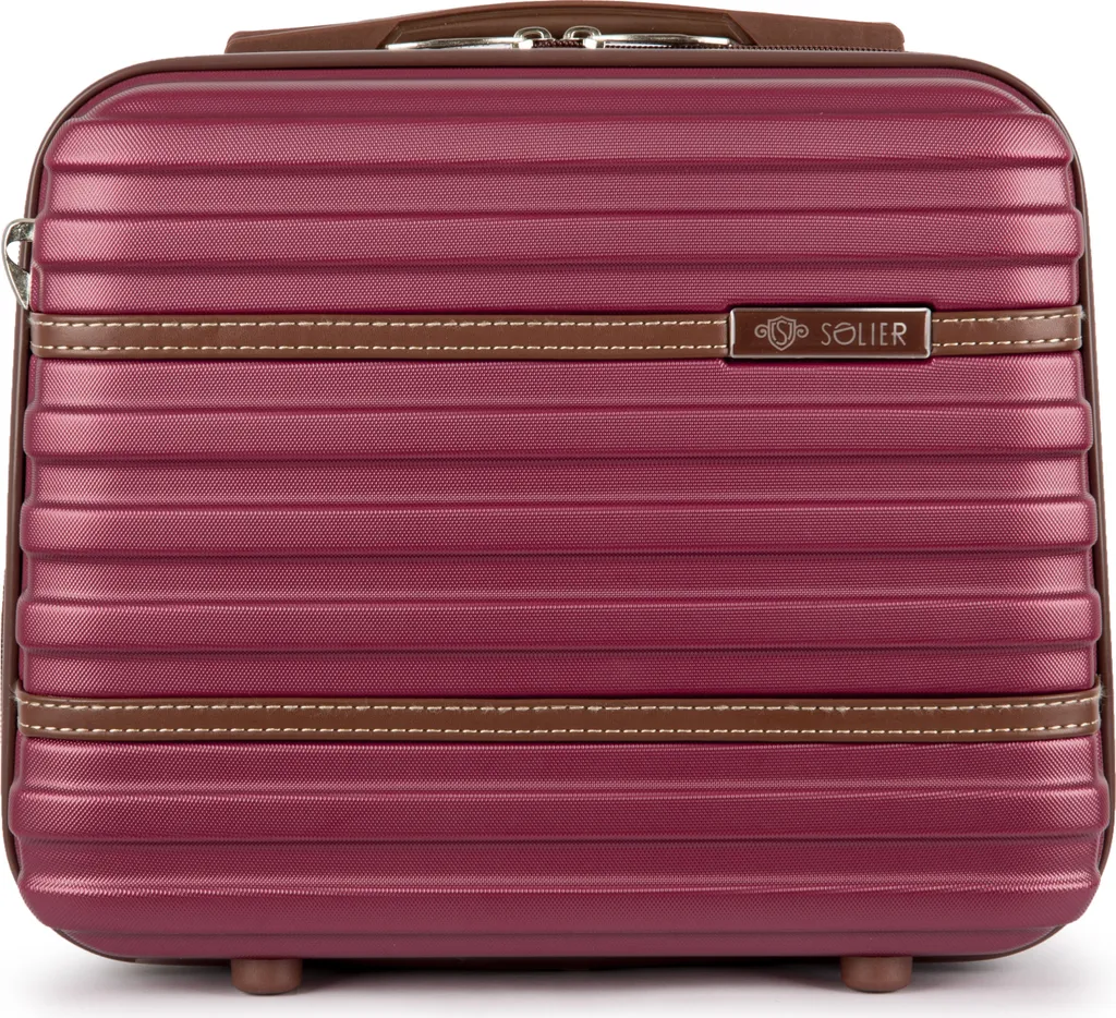 Solier Valigie Kuferek Podróżny Mały Abs Stl957 Bordowy, KUFEREKSTL95714BURGUNDY64636