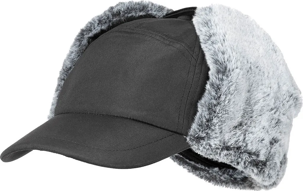 Classico Colbacco Trapper FoxOutdoor - Cappello Invernale Nero Caldissimo