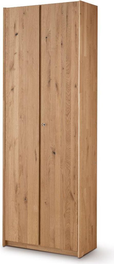 Regal 80x222cm 'Athen' Wildeiche oder Kernbuche geölt Wildeiche 2x 2 niedrige Türen