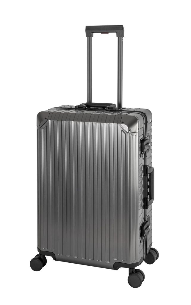 TRAVELHOUSE Aluminium Koffer Tokyo 66l grau ca. H 65 x B 42 x T 24,5 cm Reisekoffer