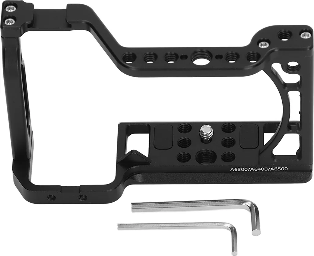 Cage antidérapante en aluminium pour Sony A6300 A6500 avec grip confort