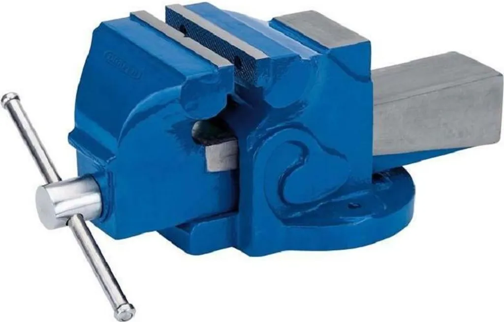 Étau d'atelier Draper 125 mm avec mâchoires en acier et base stable