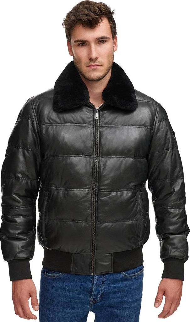 Tazzio Herren Lederjacke A801 Schwarz M Produktbild 