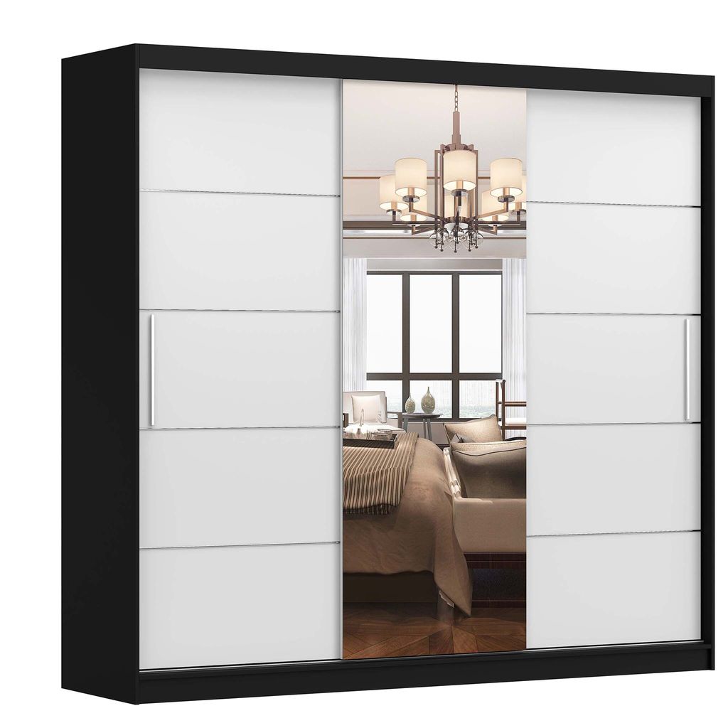 Schwebetürenschrank Kleiderschrank Schrank Schlafzimmer 233 Produktbild 4