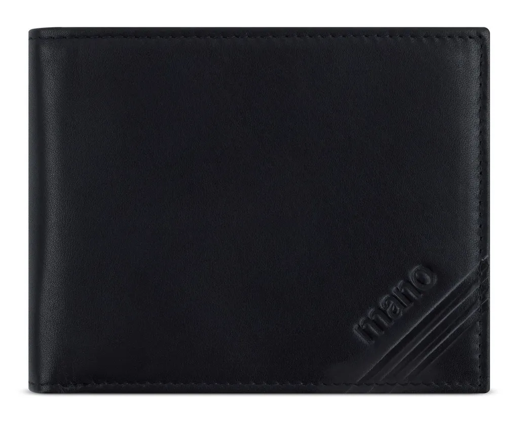 Mini Portafoglio Viaggio Don Antonio RFID Pelle Nera | Slim & Safe