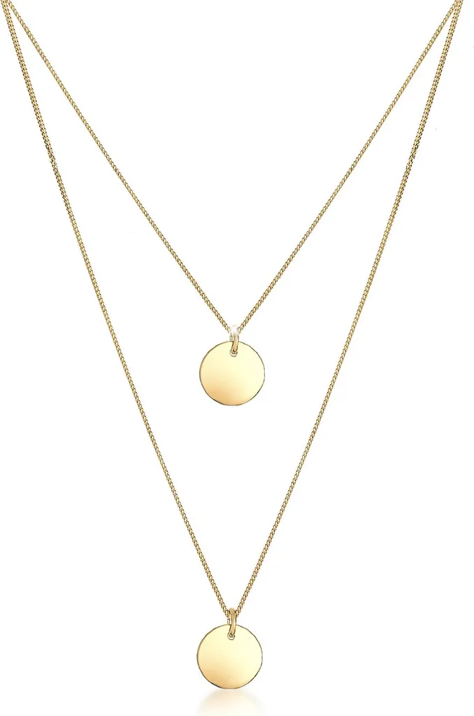 Collier ELLI femme argenté, bijou hypoallergénique facile à porter au quotidien