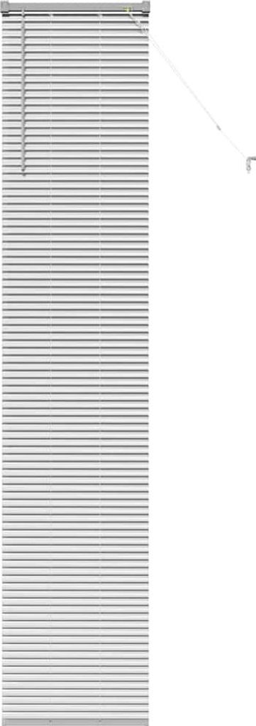 vidaXL Balkenjalousien Silber 220 x 40 cm Aluminium