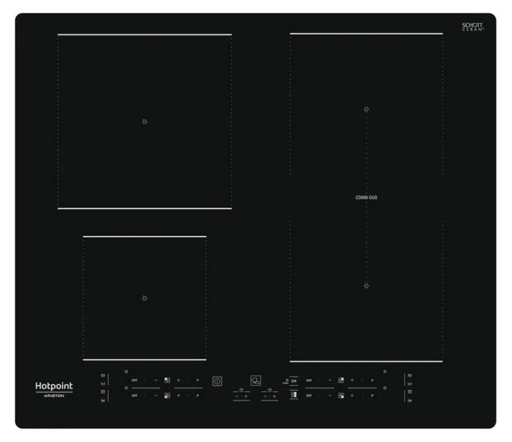 Hotpoint HB 4860B NE, Schwarz, Integriert, 59 cm, Produktbild 