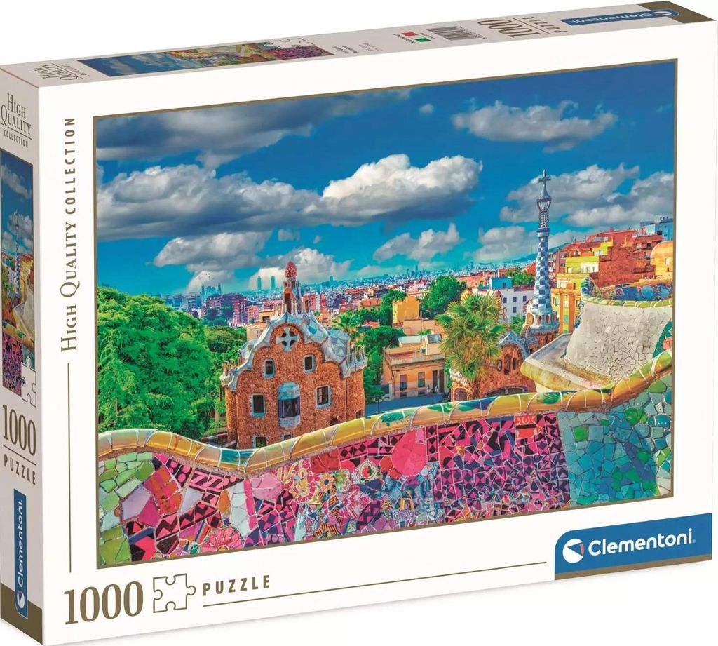 Puzzle 1000 HQC Park Guell Barcelona Produktbild 